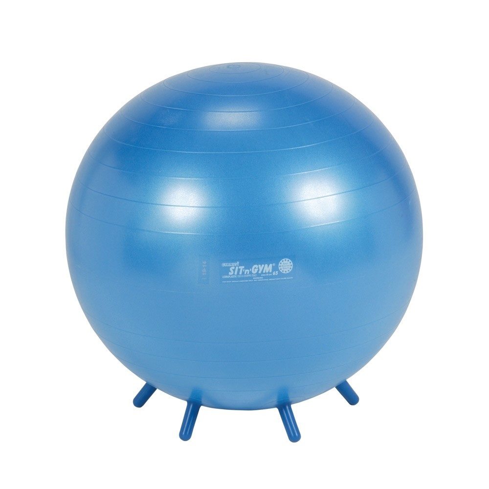 Balle siège avec petits pieds Sit'n Gym 65 cm - bleu -- 4008965