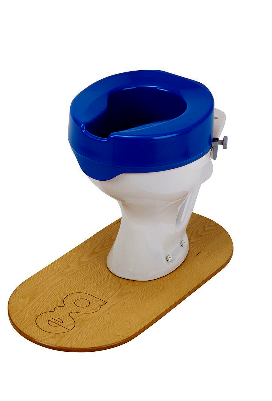 Toiletverhoger in contrastkleur 15 cm - donkerblauw