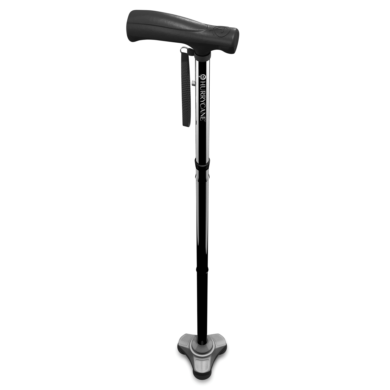 Canne en aluminium Hurrycane Freedom, pliable, 77,5 - 95 cm