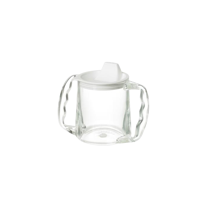 Transparante beker met 2 handvatten 285 ml - standaard -- AA5761