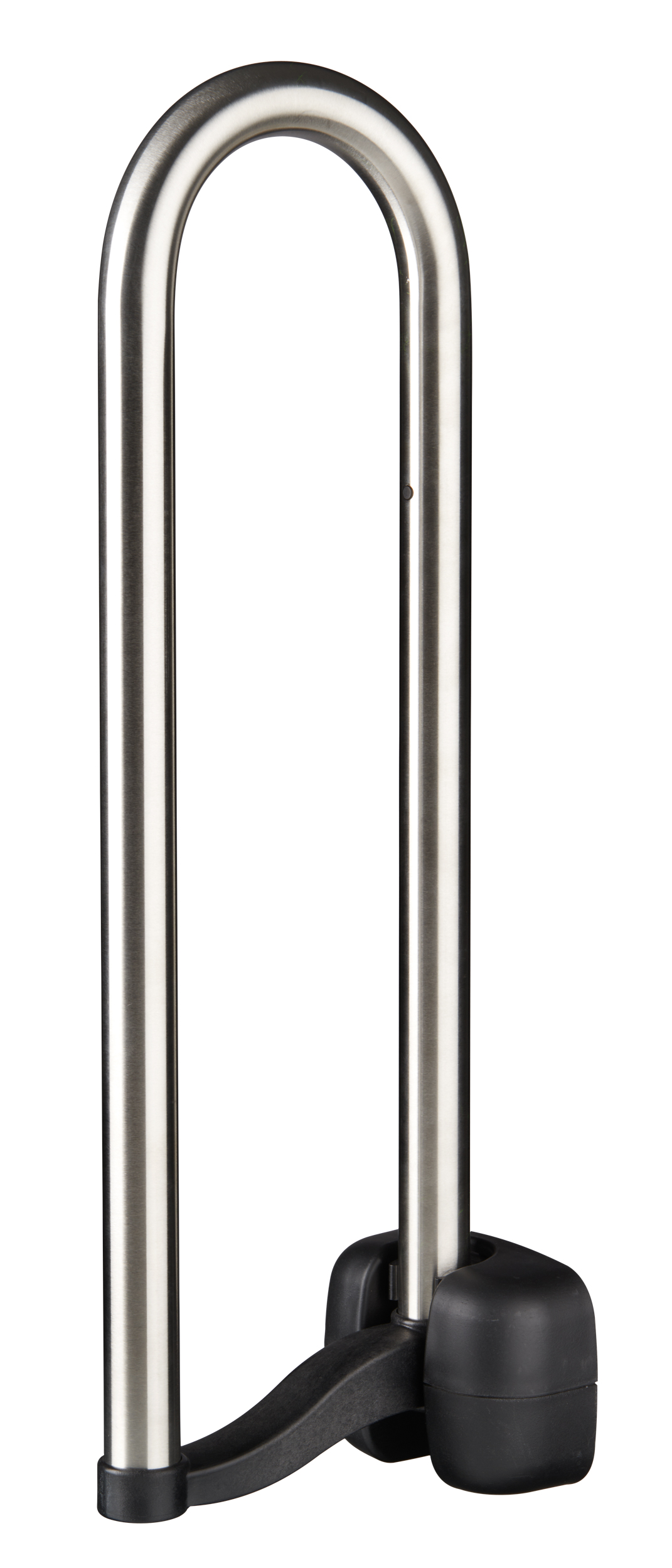 Barre d'appui rabattable Premium, acier blanc, 70 cm