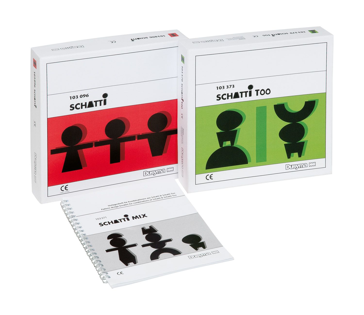 Schaduw bouwspel 3D Schatti set 1 + 2 + voorbeeldenboek -- 103372