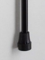 Reserve rubber dop - diam. 22 mm - zwart voor Pluviose wandelstok -- PLRUB-22