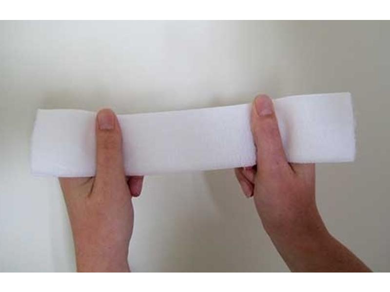 Elastische lusband rol van 25 m - 2,5 cm - wit  -- ELR2525000