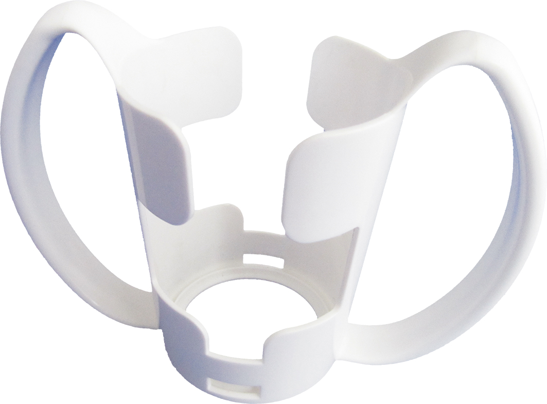 Porte-gobelet avec 2 anses Adhome blanc - Ø 5,5 cm en-dessous