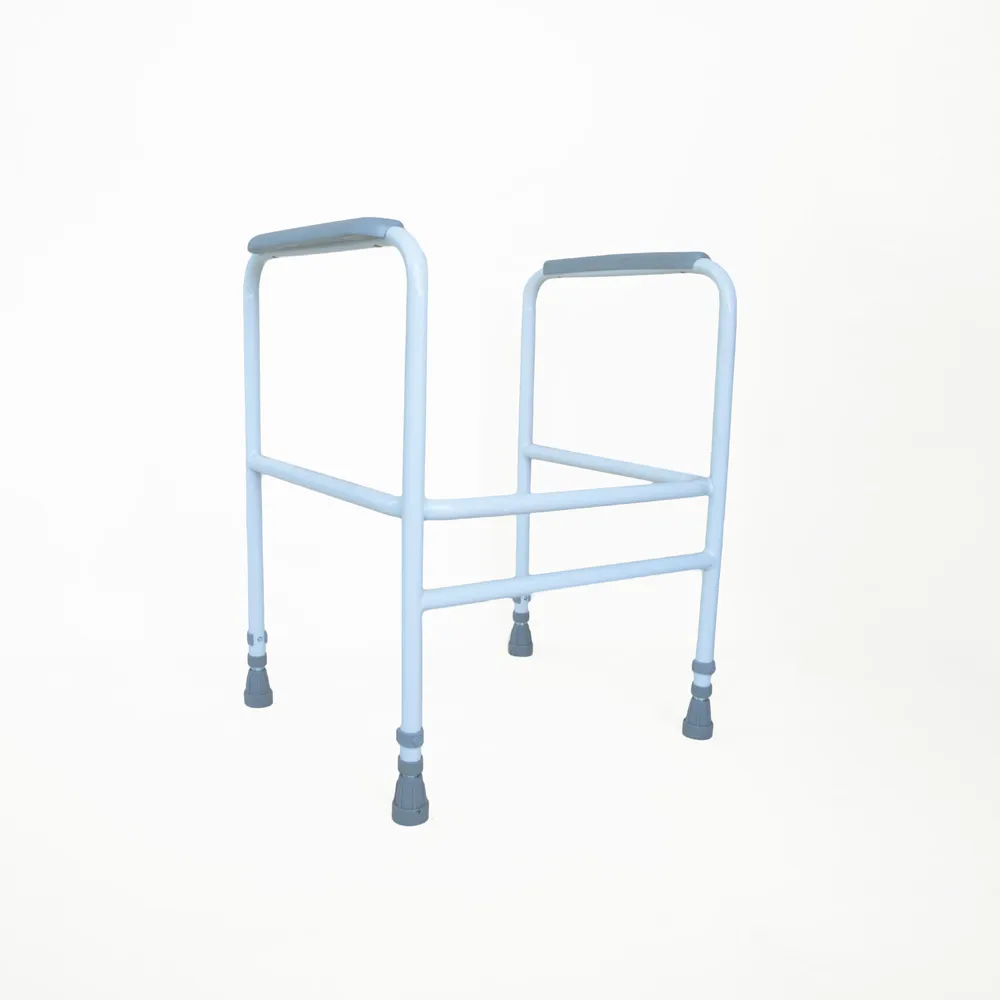Toiletkader NRS staal - wit gecoat - 43 cm -- M00869
