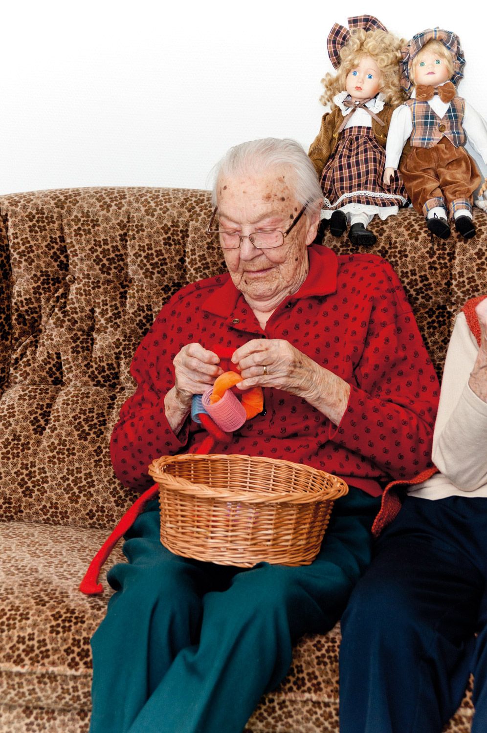 Panier avec matériaux divers pour toucher (38) 38 pièces -- 103698