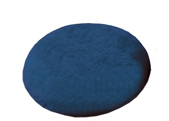 Ringkussen ovaal met badstoffen hoes - 40 x 48 cm - donkerblauw