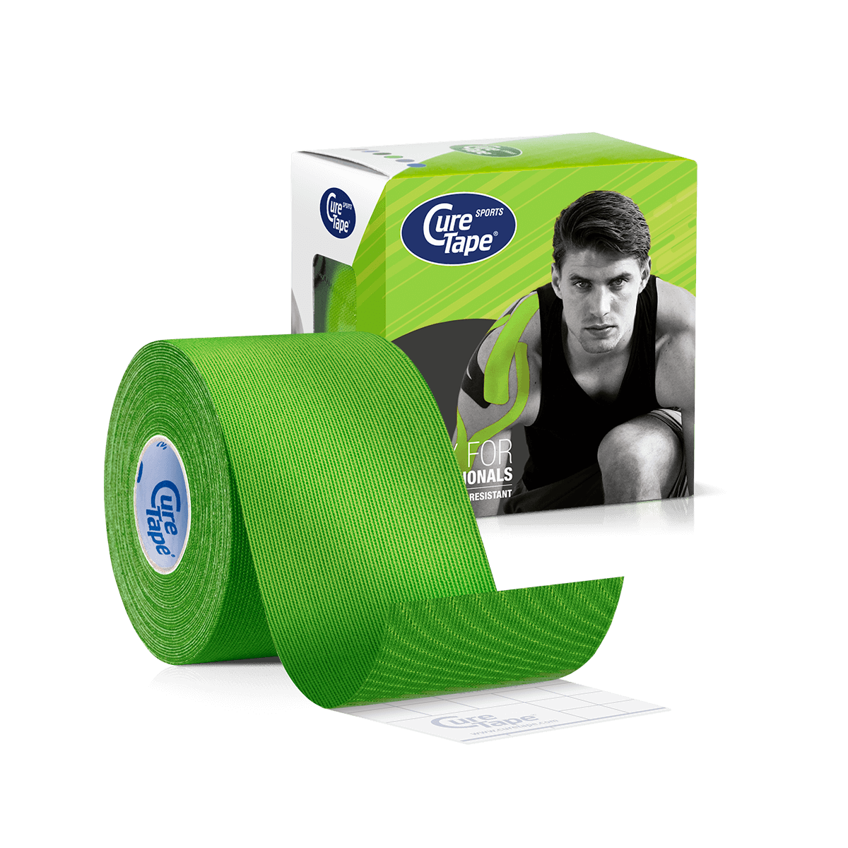 CureTape Sports kinesiotape - 5 cm x 5 m - groen