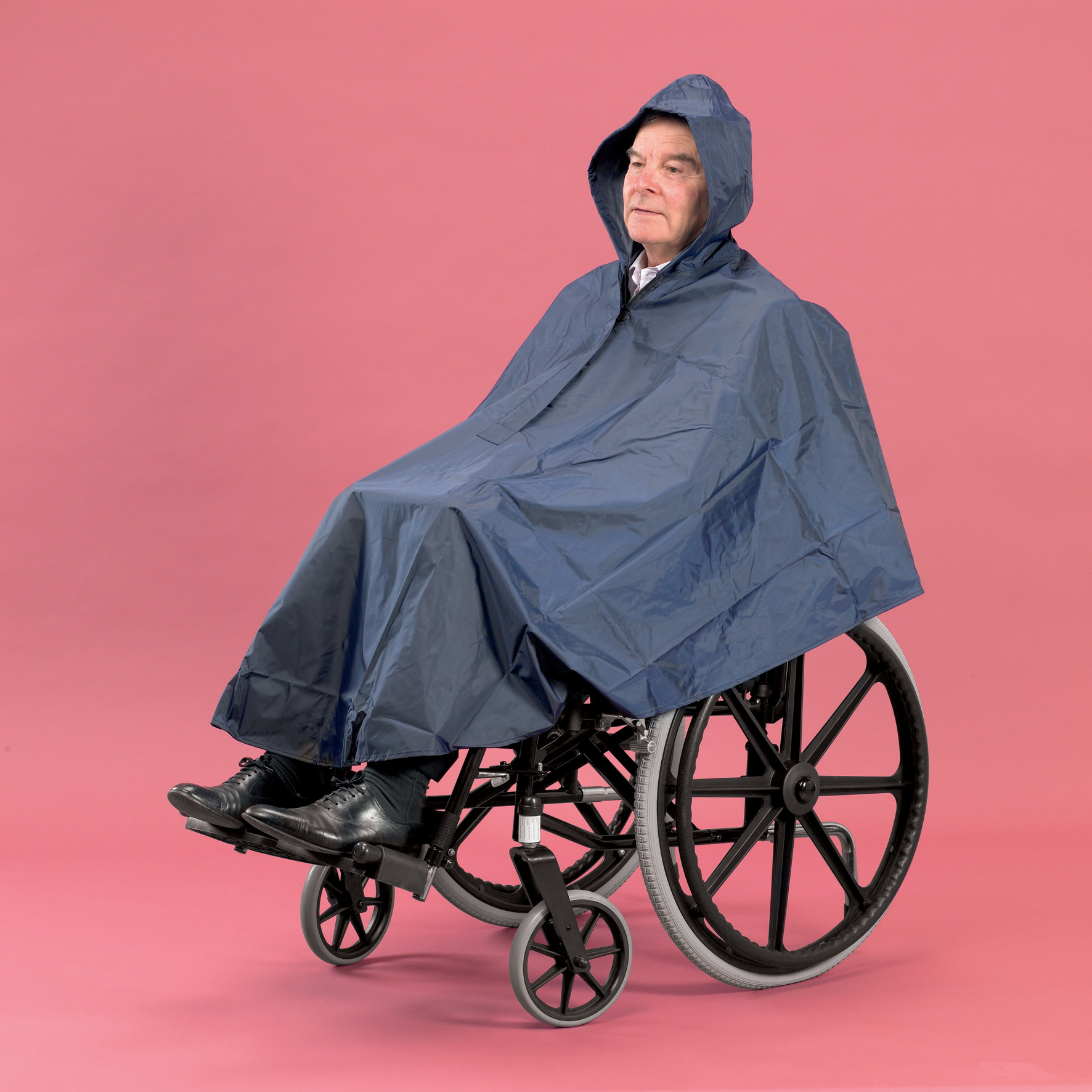 Rolstoelponcho gevoerd