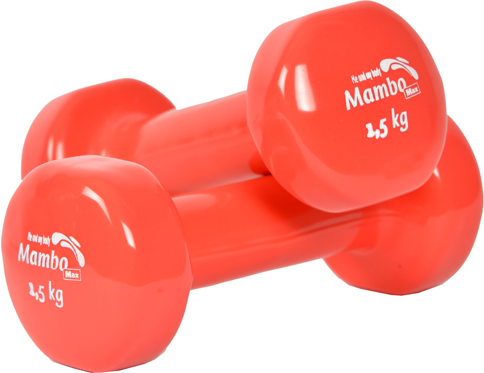 Mambo halter - 1,5 kg - rood (2 st)
