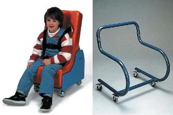 Mobiel onderstel voor Tumble Forms 2 Floor Sitter medium - blauw -- 4444MC