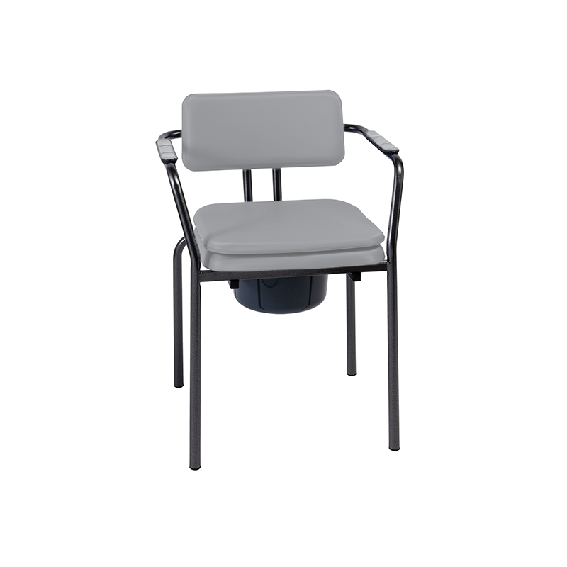 Chaise percée de toilette New Club - gris