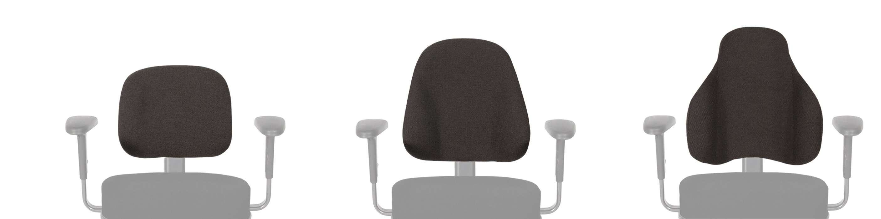 Rugleuning Vela Tango 700 - ALB rechtse bediening - S (39 x 39 cm) - Comfort - Lichtgrijs