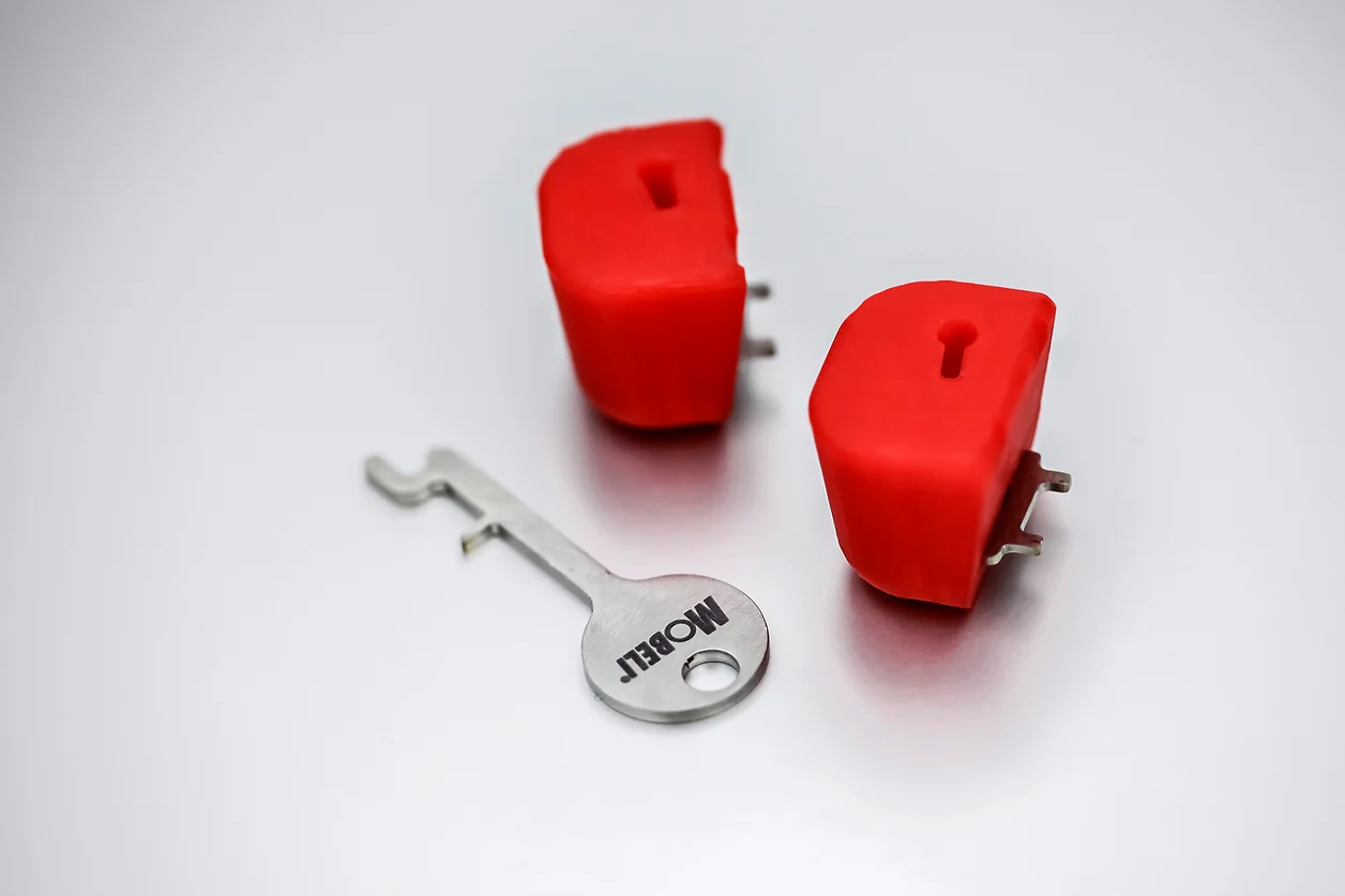 Vergrendeling met sleutel voor Mobeli® zuignap 2 items met 1 sleutel -- 1400672
