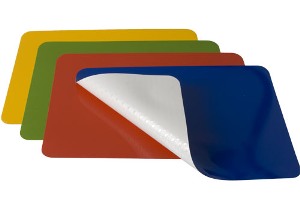 Antislip placemat Ornamin - 40 x 28 cm - groen -- M701-2