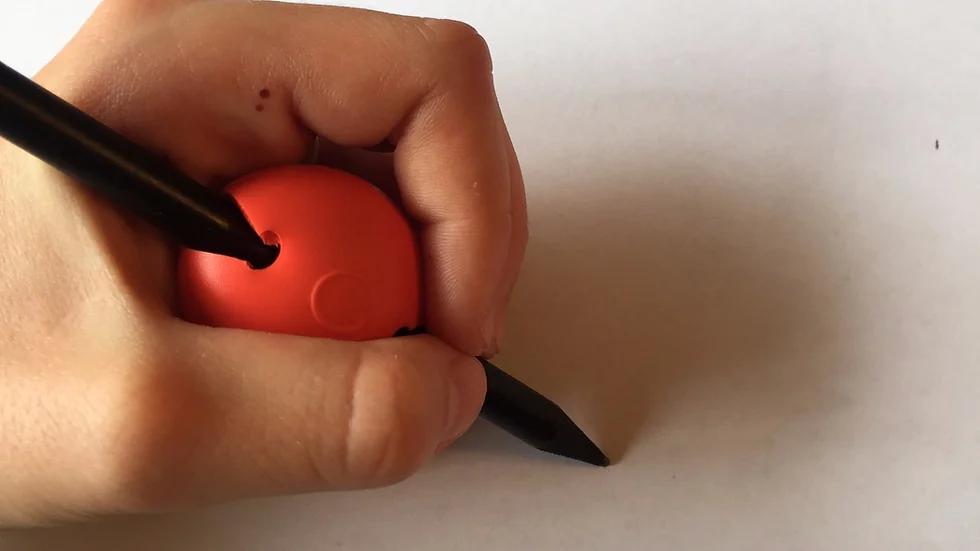 Verdikking voor bestek of pen GripoBalls kleine versie voor kinderen, per 3 (rood)