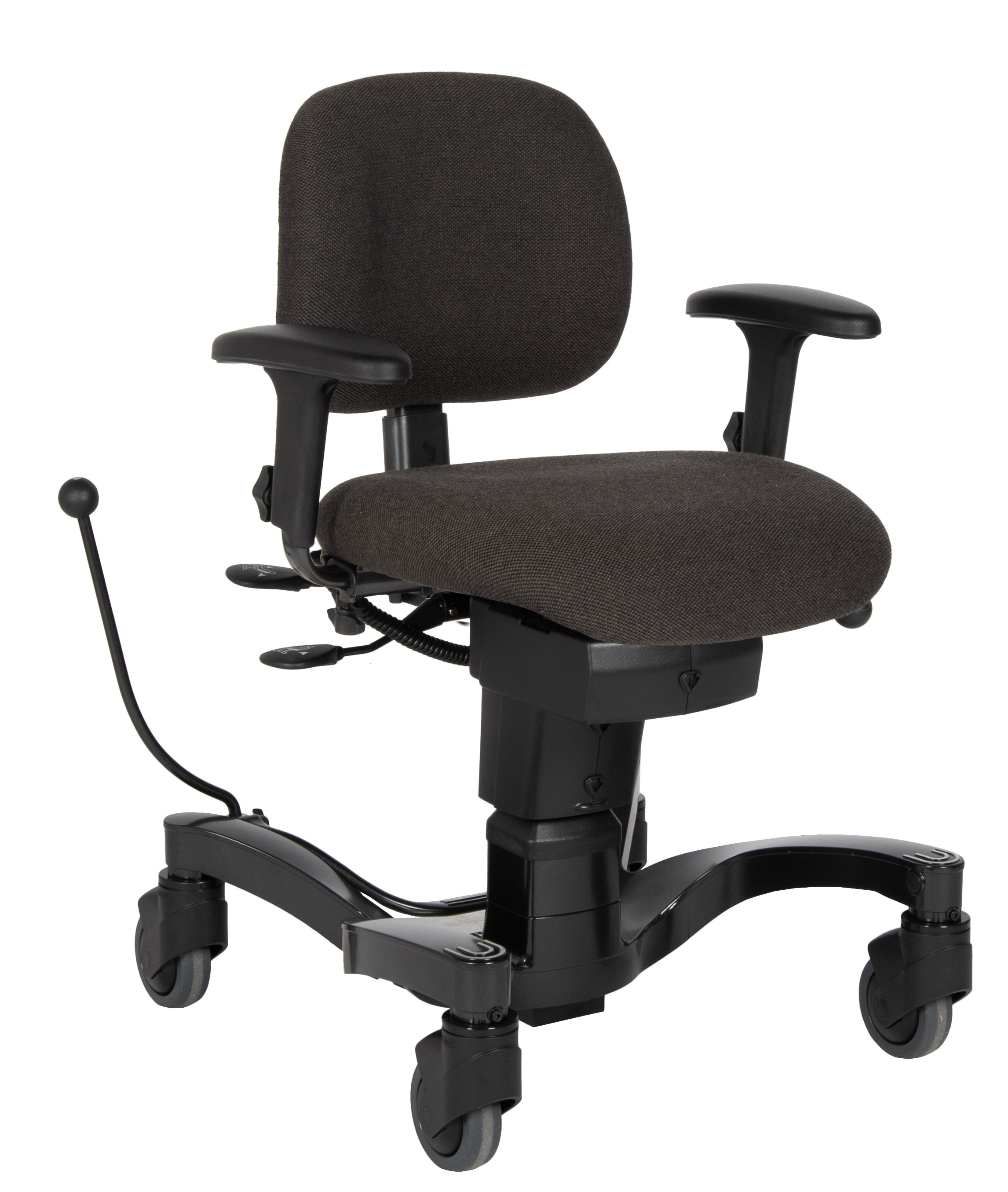 Trippel-/werkstoel Vela Tango 700E Standaard - Stof - Antraciet