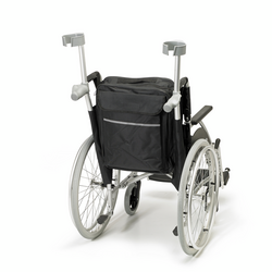 Sac pour l’arrière d’une chaise roulante avec pochette pour la canne de marche -- 091187699