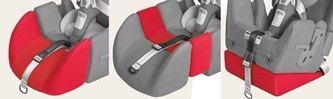 Accessoires voor autostoel Carrot 3 S/L voor zitting anti-transpiratie bescherming 6 mm, zwart