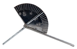 Goniometer vinger inox - 180° (per 5°) - 15 cm -- 08-030302
