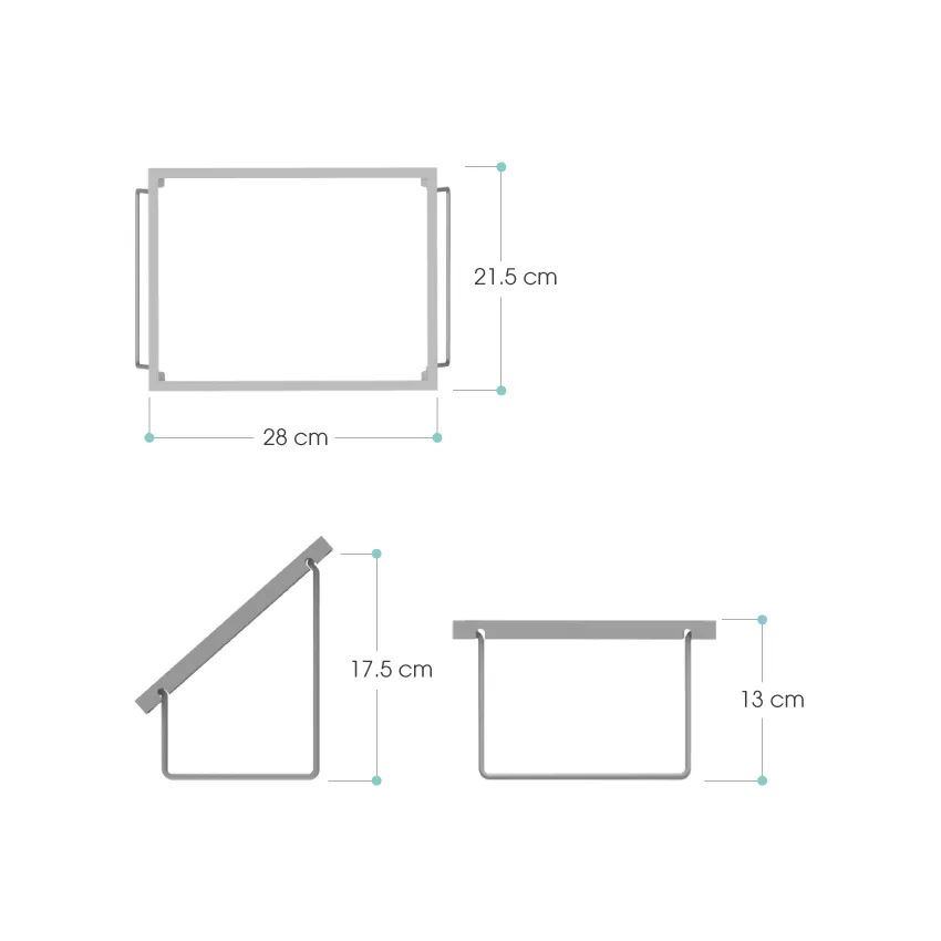 Feuille grossissante sur pied pliable agrandissement 2 x - 25,5 x 18 cm (A4)