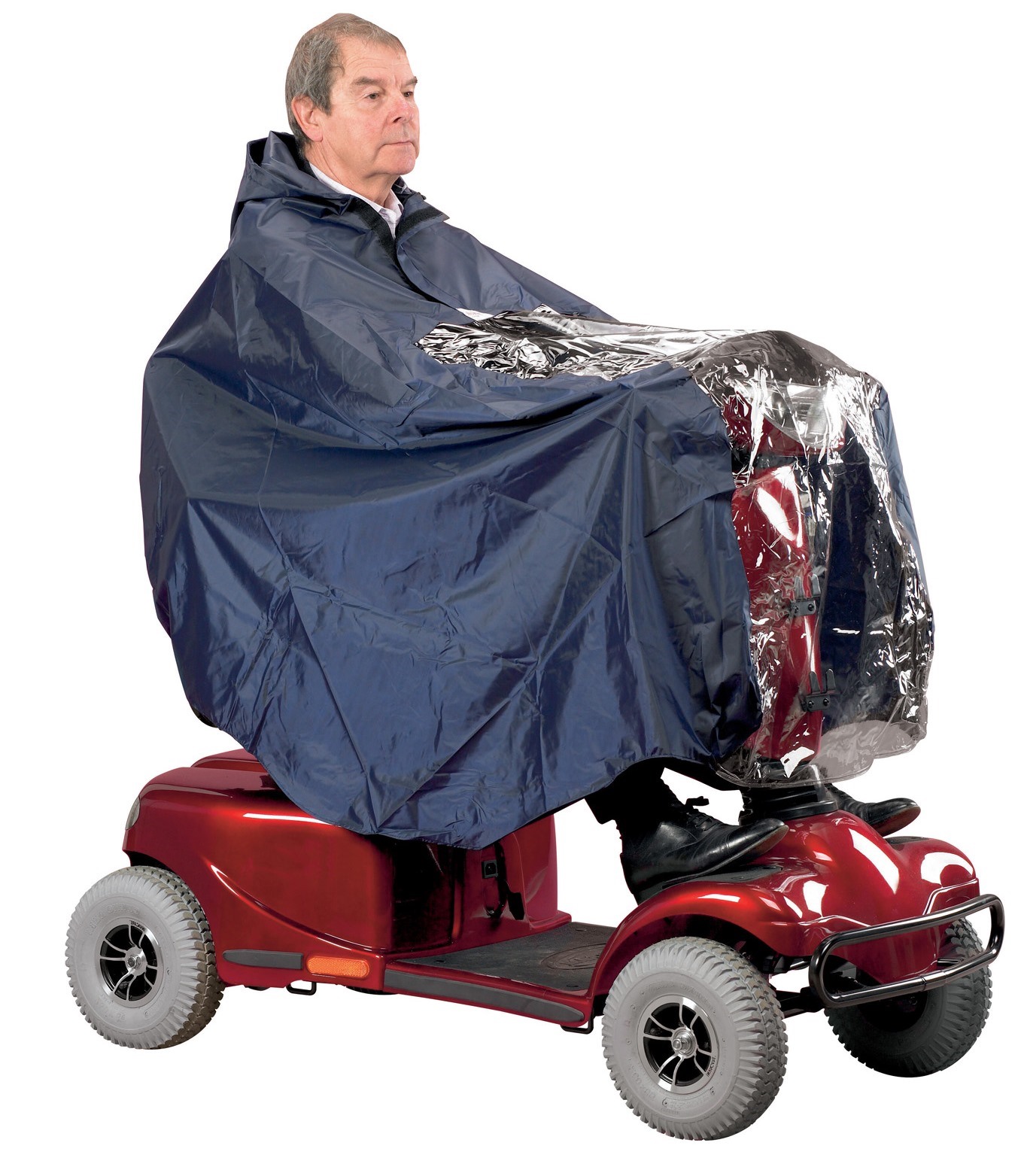 Poncho/Cape pour scooter avec protection de la personne et du scooter -- AA8533