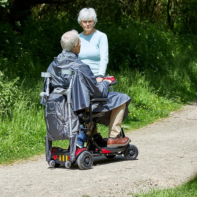 Opbergtas met reflecterende strips voor achteraan rolstoel en scooter