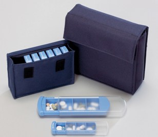 Pochette Medinizer avec 7 boîtes à médicaments