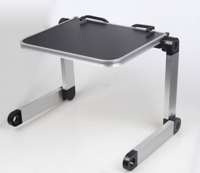 Porte-PC/tablette pliable pour personnes Table Buddy gris/noir