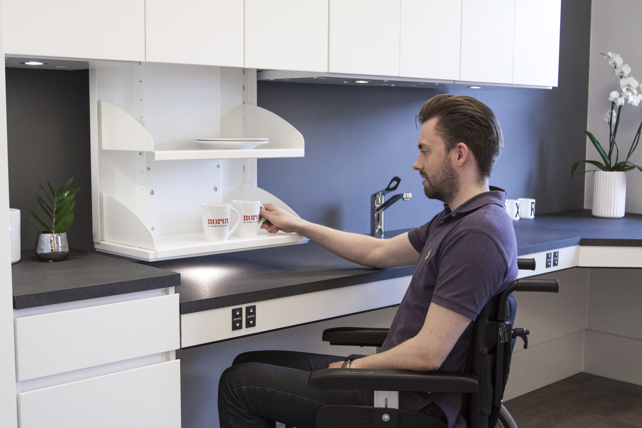 Ropox Verti-Inside voor bovenkasten, met veiligheidsstops 