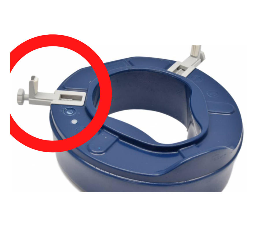 Reserveklem voor toiletverhoger in contrastkleur (per stuk)