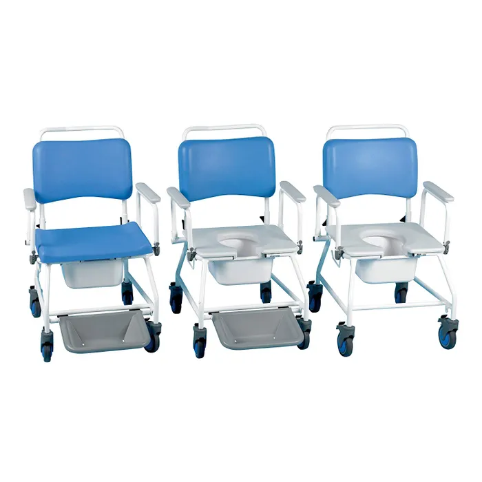 Chaise de douche/percée avec roulettes bariatrics Atlantic