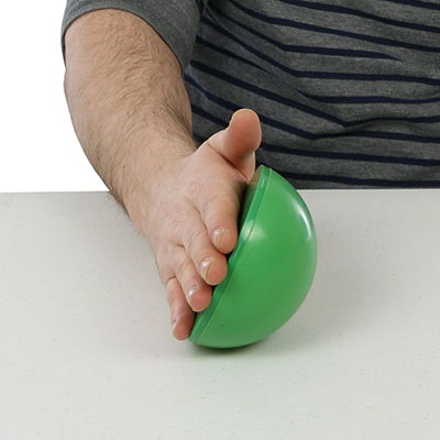 Hand en pols exerciser set - multifunctioneel - 3 halve bollen + 3 handvaten