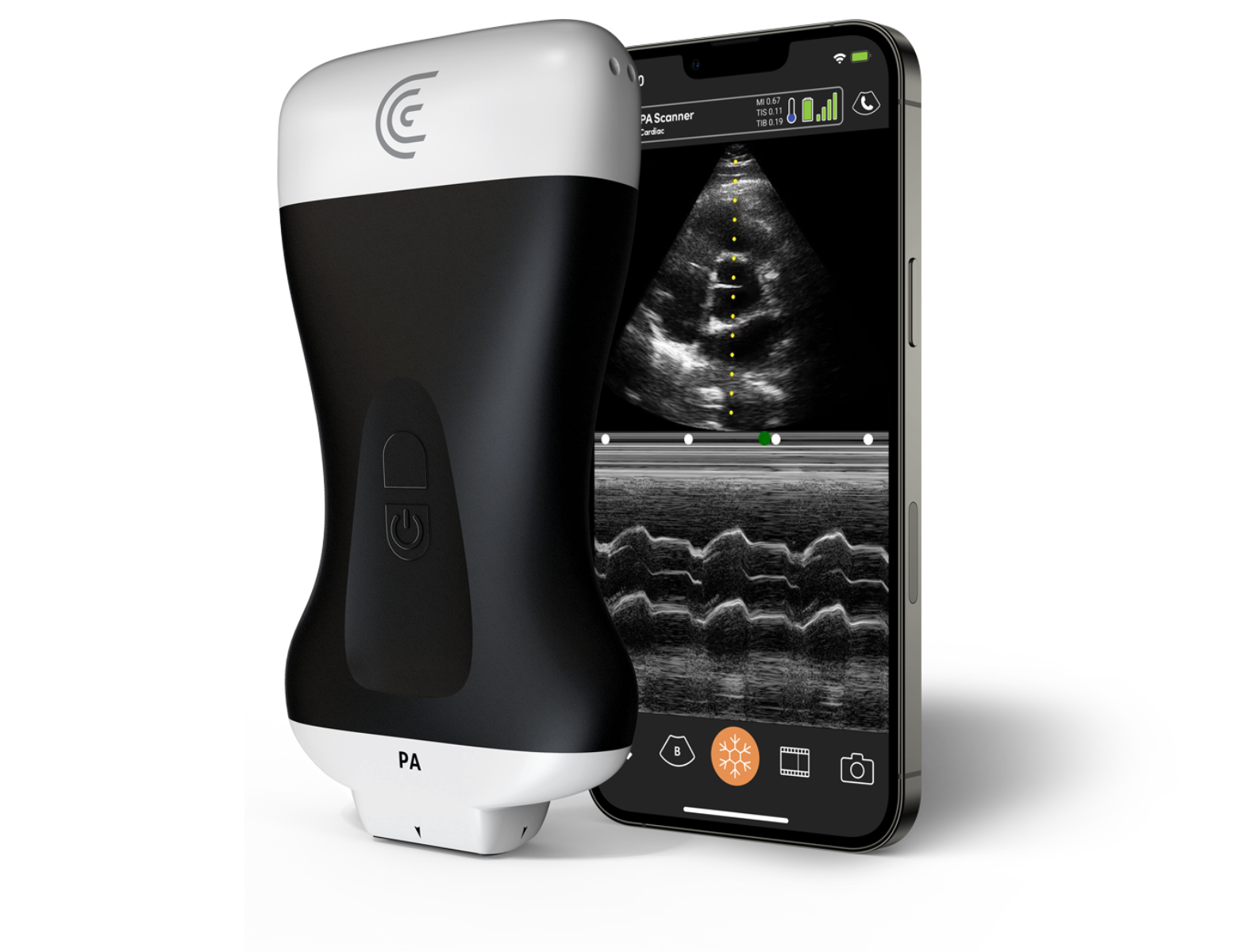 Clarius PA - handheld echografietoestel - Cardiaal