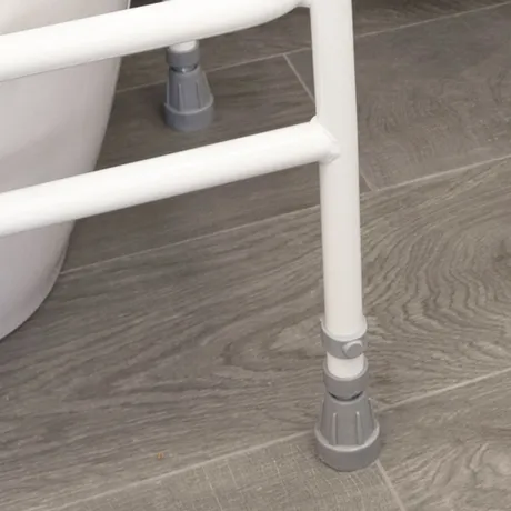 Toiletkader NRS staal - wit gecoat - 43 cm -- M00869