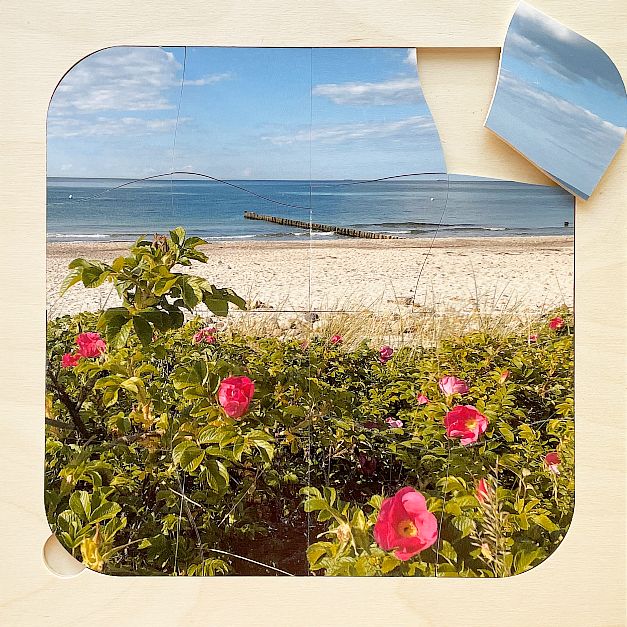 Puzzle en bois à encastrer - Mer Baltique - 16 pièces