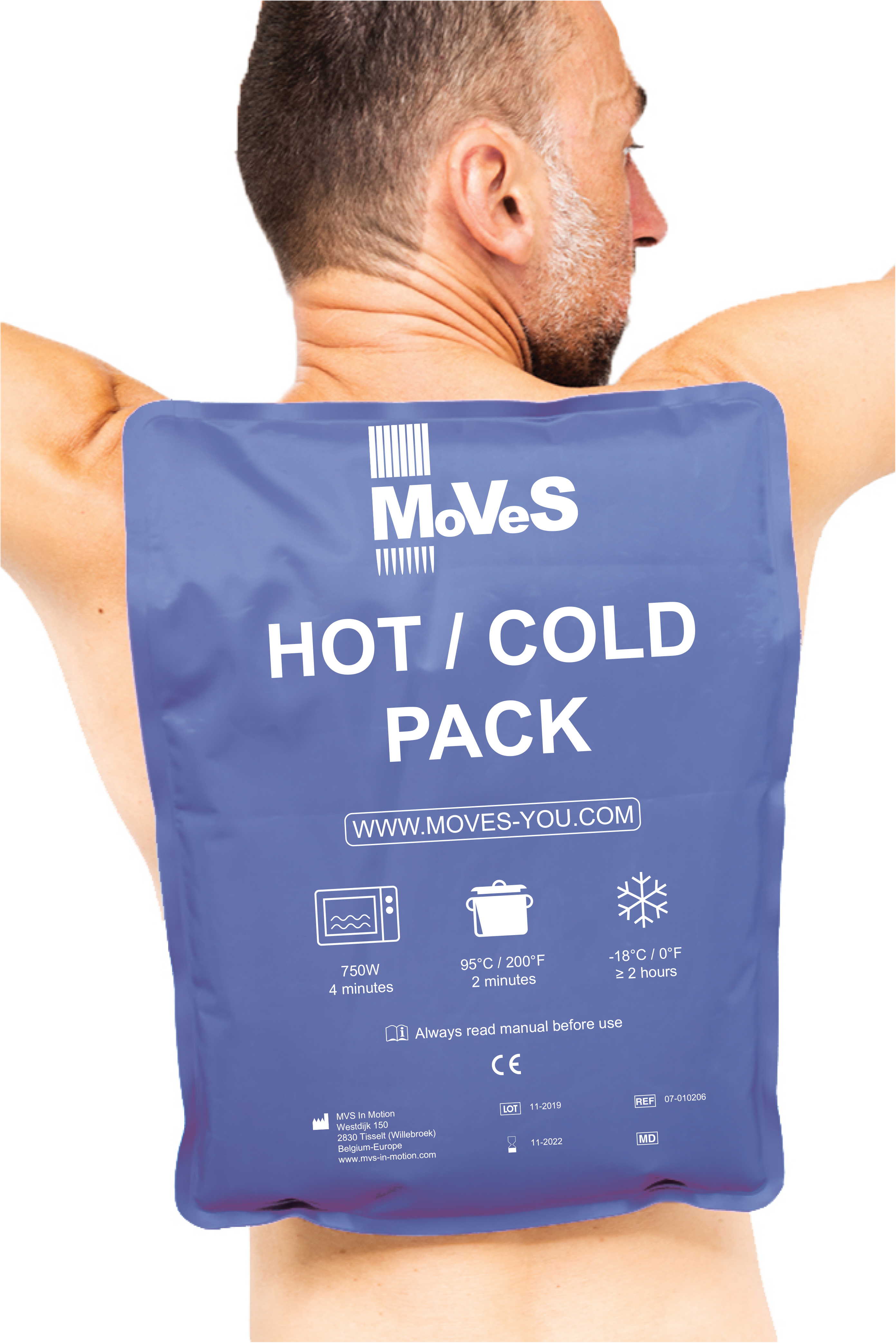 Hot/Cold Pack rectangulaire, XXL - 33 x 47 cm