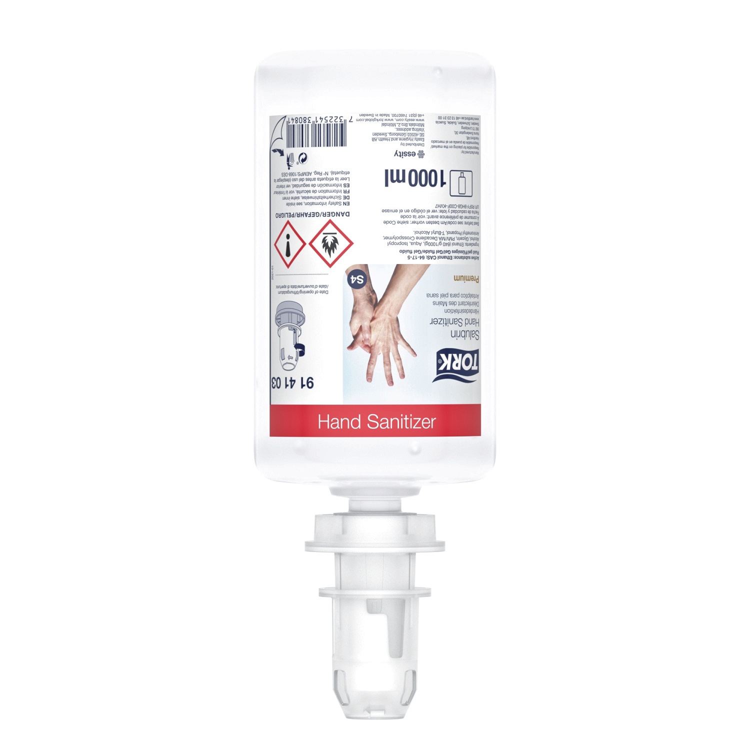 TORK gel désinfectant 80% recharge - 1 l
