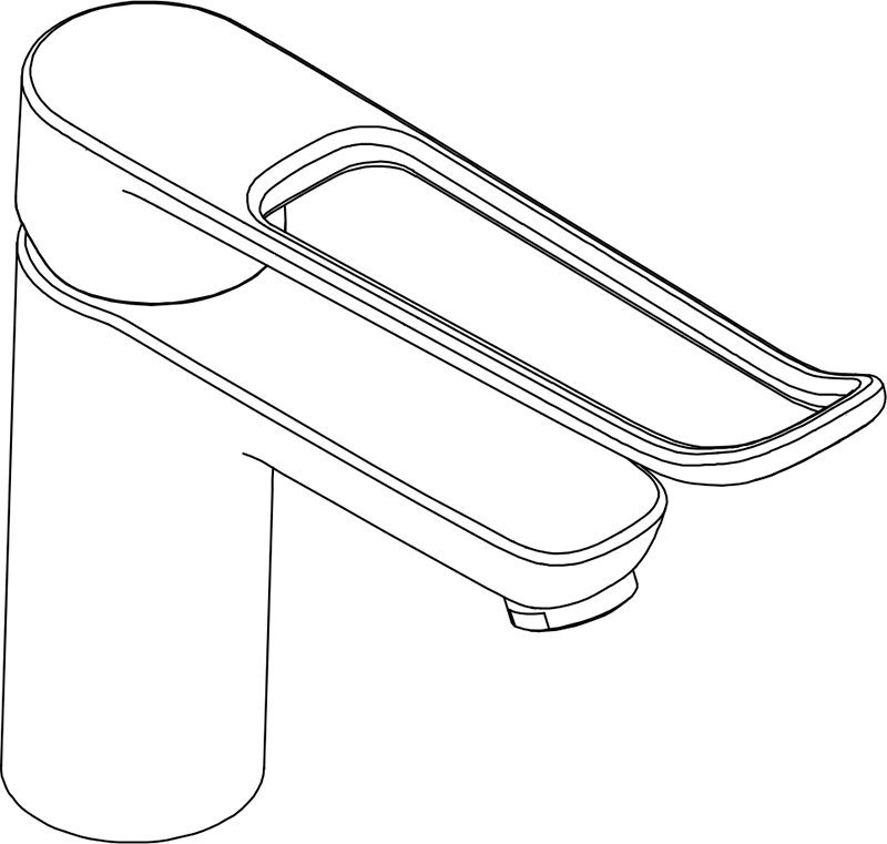 Robinet mix avec poignée allongée - 40-44039