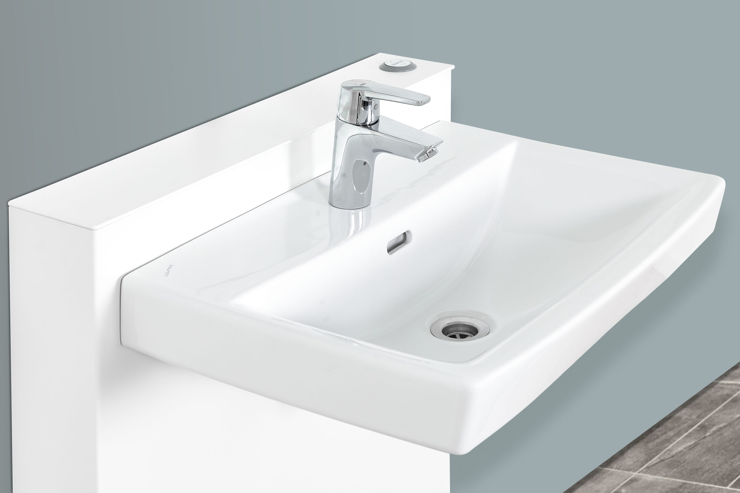 Lavabo Ropox StandardLine électrique 70-100cm incl robinet et flexibels