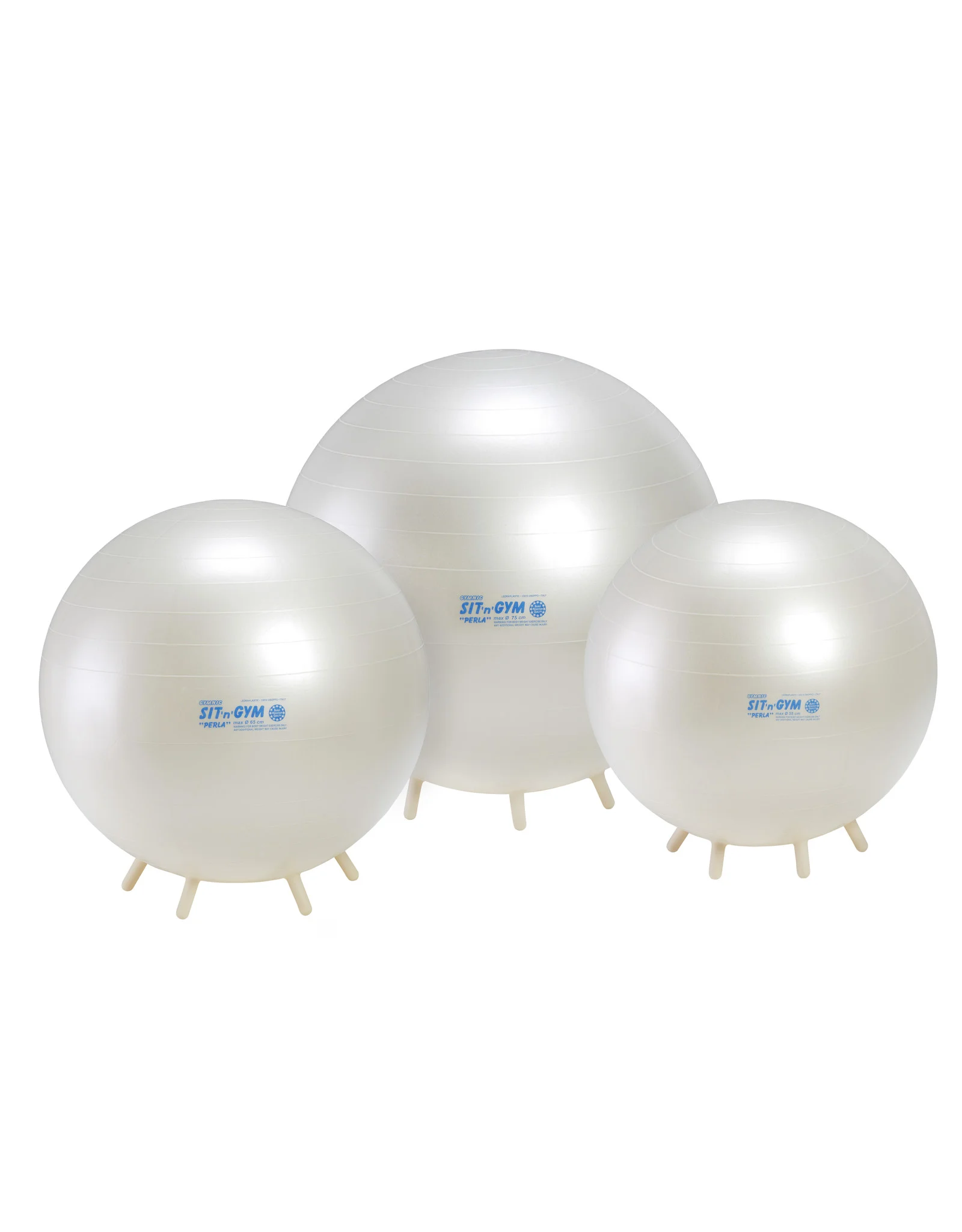 Balle siège avec petits pieds Sit'n Gym Perla 75 cm -- 4008977