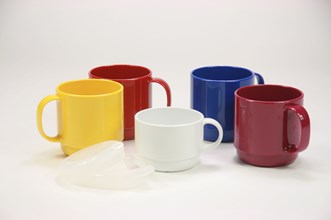 Drinkbeker/tas met 1 handvat Ornamin - Henkel Klassik - SAN - type 508 - 290 ml
