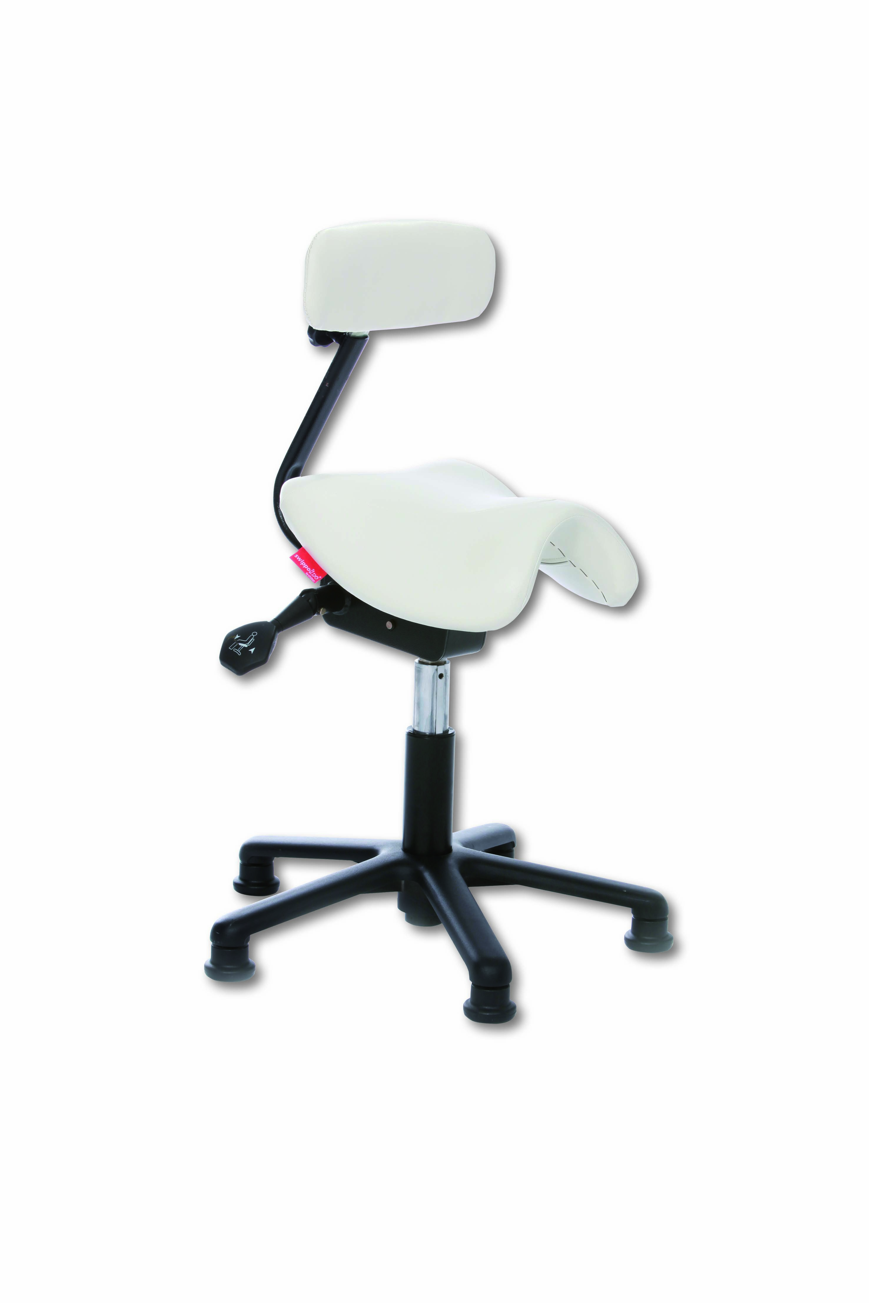 Chaise enfant en forme de selle Swippolino avec dossier Viva