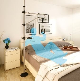 Barre verticale de transfert Gripo option: barre d'appui horizontale double