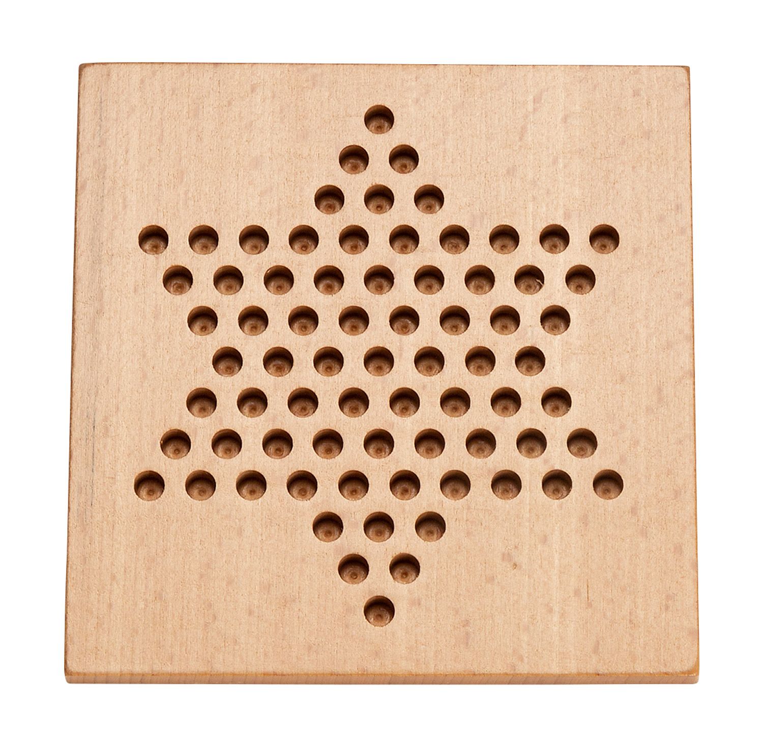 Pennenbord hout stervormig bord van 15 x 15 cm voor pennen van 7 mm Ø - 001211