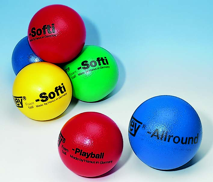 Schuimbal met PU coating Volley 16 cm - Softi middelmatige veerkracht -- 513755