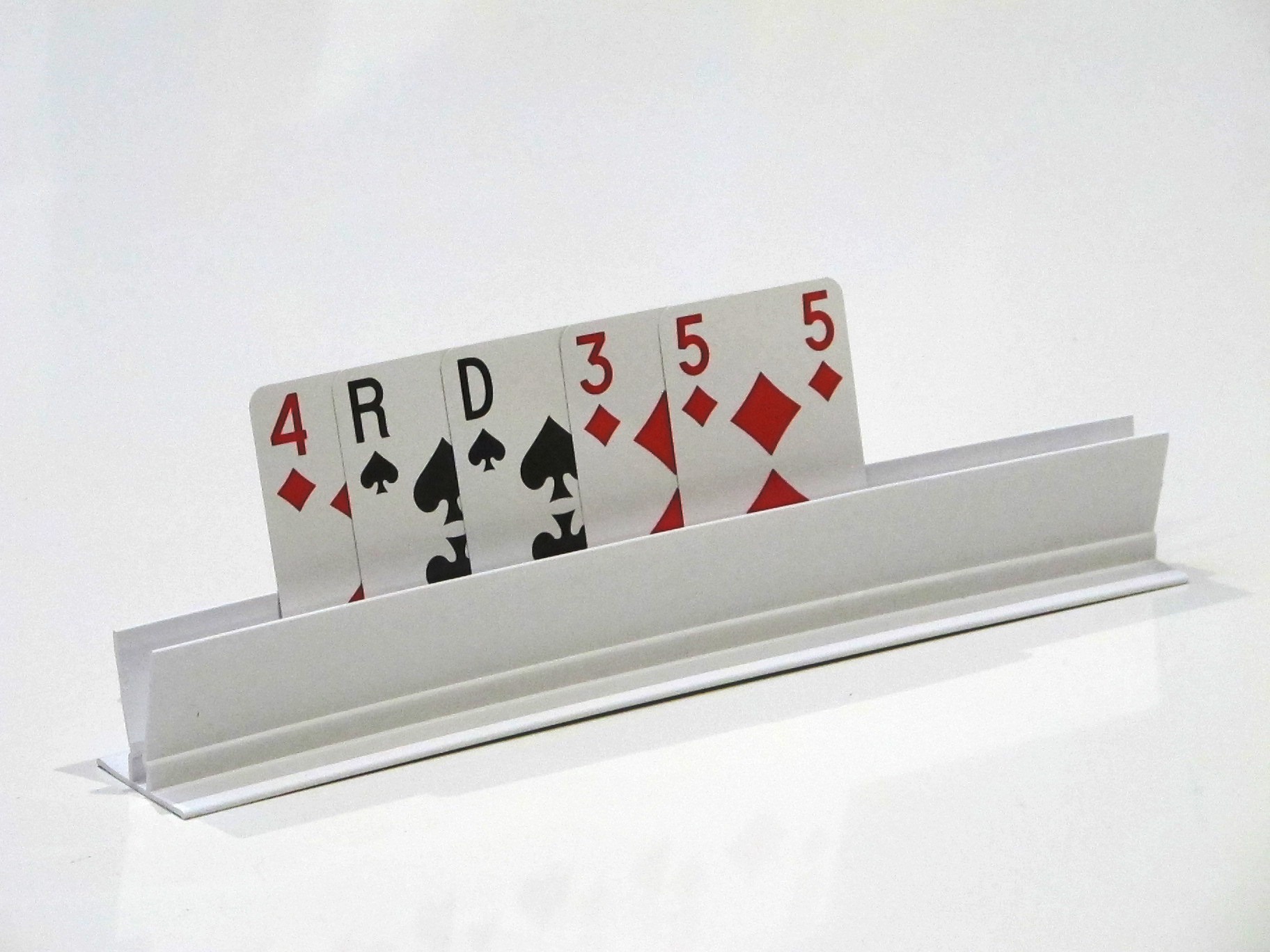 Support de cartes de jeu plasique Henro-Card - blanc
