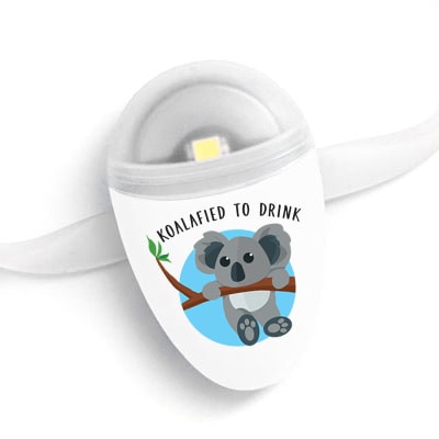 Ulla® slimme sensor voor regelmatig drinken - wit/koala