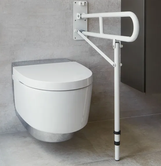 Opklapbare toiletbeugel met steun - standaard - 75 cm